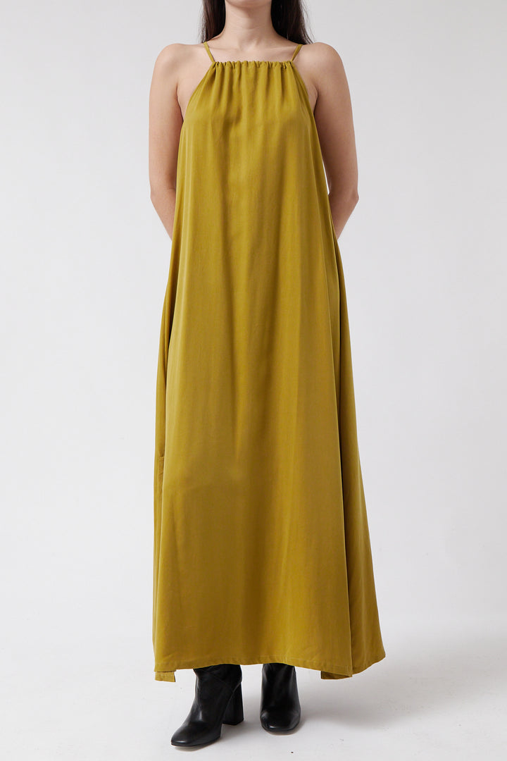 Late Lime Nit Dress